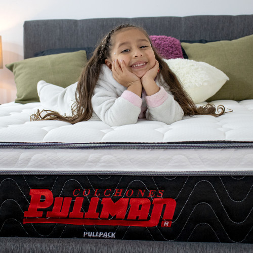 Colchón Pullpack Euro + Base Cama + Almohada
