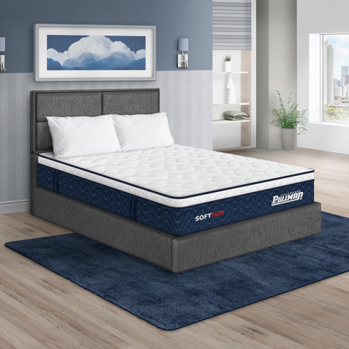 Colchón Softpack + Cama Firenze + Almohada